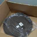 New Star Foodservice Non-Slip Tray, Plastic, Rubber Lined, Round (Brown, 14-Inch)