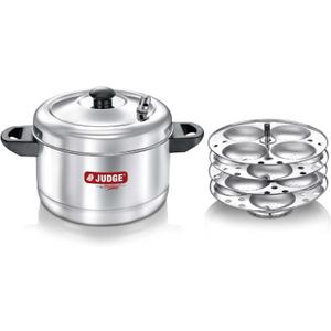 Judge by Prestige Stainless Steel Idli Cooker with 4 Plates