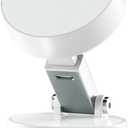 Magnetic Phone Car Holder, Suction Cup Holder, Manual Vacuum Suction Cup Fixation Strong Magnetic Attraction Stretchable Mobile Phone Holder 360 Degree Adjustment Tablet Stand Car Gym (White)