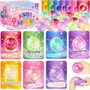 28 Pack Valentines Day Gifts for Kids, 28Pcs Valentines Stretchy Ball with 28Pcs Cards, Classroom Exchange Prizes & Party Favors, Kids Valentines Day Cards, Ideal Valentine Gifts for Boys Girls