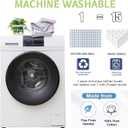 Homaxy 100% Cotton Kitchen Towels 6 Pack-15 X 25 Inches, Check Design Waffle Weave Hand Tea Towels, Super Soft and Absorbent Dish Towel for Drying Dishes, Navy Blue