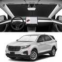 Custom Fit Windshield Sun Shade for Chevy Equinox 2018-2025 (Not for Equinox EV), Blocks UV & Heat, Front Window Sunshade Accessories, Easy Fold & Store Keep Your Car Cooler