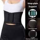 Breathable Lumbar Support Belt for Women - Adjustable Back Brace for Lower Back Pain, Sciatica, Herniated Disc, Scoliosis, Posture Correction & Heavy Lifting at Work(Black, Large)