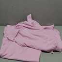 LYANER Women's 2 Piece Outfits Button Down Long Sleeve Shirt and Wide Leg Pants Set (Large, Light Pink)