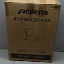 Outdoor Cushions, Outdoor Chair Cushions 24x24x4 Inch, Cushions for Outdoor Furniture with Removable Cover, Waterproof & Fade Resistant Outdoor Seat Cushions for Patio, Lawn, Dark Grey