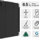 ZAGG Crystal Palace Folio iPad Pro 11" (M5)/ (M4) Case - Ultra-Slim, Drop-Proof up to 6.5ft, Crystal Clear with Scratch-Resistant Surface, Integrated Non-magnetic Foldable Stand, 56% Recycled Material