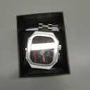 Luxury Aluminum Case with Stainless Steel Band for Apple Watch Ultra 3/2/1 Titanium 49mm, Rugged Metal Military Protective Cover Protector, Tactical Heavy Duty Protection for Men iWatch, Silver