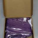 Pre stretched Purple Braiding Hair Extensions Hot Water Setting Synthetic Hair Pre Stretched Crochet Braids Hair 26 Inch Lavender Purple#