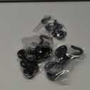 Klurent 4 Pack 4" Barn Door Latch Door Lock Hardware, Sliding Door Lock Eye Hook Latch with Screws, Rust-Resistant Metal Gate Latch, Privacy Hooks Latch for Inside Door, Window, Wooden Fence, Garage