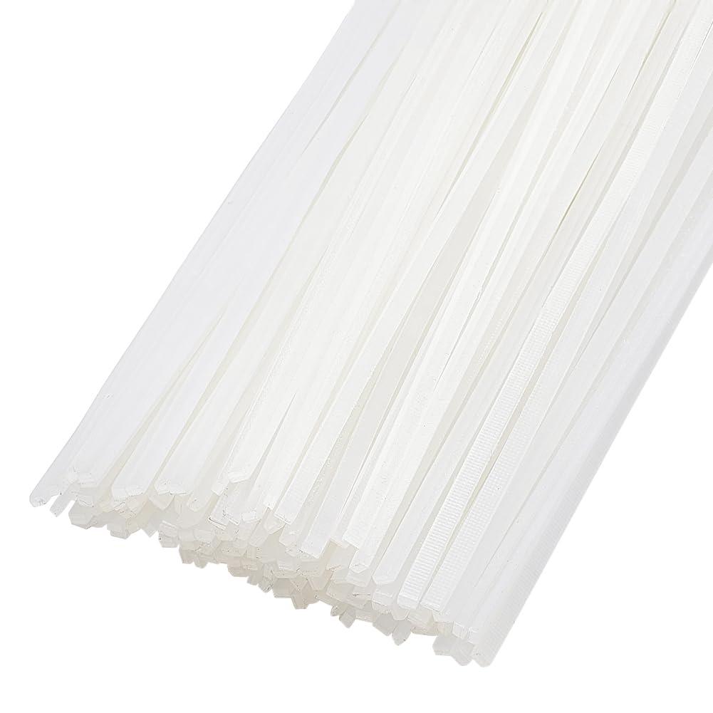 BENECREAT 150Pcs 11.2inch Hot Melt Resin Strips, 1~2mm Wide White Thermal Glue Strips for Book Binding Repair Hot Melt Binding Machine, 1mm Thick