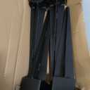 4 Pack 24'' Fence Post Anchor Ground Spike Metal Black Powder Coated 24 x 4 x 4 Inches Outer Diameter (Inner Diameter 3.5 x3.5 Inches)