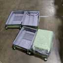 Lightweight Luggage with Spinner Wheels & YKK Zipper, 3-Piece Travel Suitcase ABS+PC Hardshell Luggage Set with TSA Lock, Light Avocado Green (20+24+28 inch)