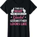 Godmother Design: World's Greatest Godmother T-Shirt,XS
