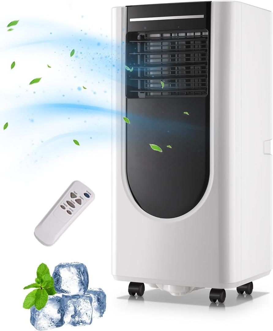 Portable Air Conditioner WANAI 8000BTU Air Conditioner Cooling up to 250sq.ft, 3-in-1 Portable AC Unit with Remote Control, 24H Timer & LED Display, Suitable for Bedroom, Living Room, Office