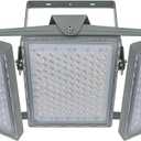 STASUN LED Flood Light Outdoor, Flying Series Pro 600W 60000lm Outdoor Arena Lighting, IP66 Waterproof Commercial Floodlight, 6000K, 3 Panel Adjustable Stadium Lights for Parking Lot, Sport Court