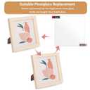 Enoin 2pcs 12 x 16 Inch Clear Acrylic/Plexiglass Sheet 0.060" 1/16 Inch Thick, Plastic Sheet Transparent Board Panel for Glass, DIY Project,Picture Frame, Paintings, Art Craft