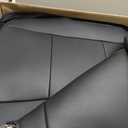 Covertopia F150 Faux Leather Seat Covers, Custom fit 2015-2024 2025 Ford F150 SuperCrew, and 2017-2024 2025 F250 F350 F450 Super Duty Crew Cab(Full Set, Black)