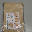 50 Pack Paper Bread Bags for Homemade Bread, 7x3x11 Inches Resealable Tin Tie Tab Bakery Bags with Window for Round Sourdough, Cookies, Loaves, Bagels