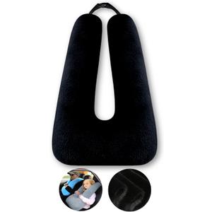 Travel Pillow Car Pillow Kid Car Sleeping The Sleeping Aid for Adults and Kids on Road Trips Kids Travel Pillow Black