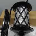 Retro Large Outdoor Wall Lanterns 24" Exterior Light Fixtures Coach Light Waterproof Aluminium with Water Glass Outside Wall Lamps for House Front Door Garage Porch Lighting, Black