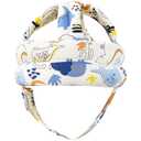 Baby Head Protector Baby Helmet for Crawling Walking, No Bumps Safety Head Adjustable Protective Cap for Walking, Playing - Blue Dinosaur