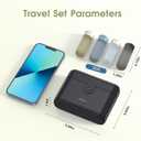 Travel Bottles with Case, 4x2oz TSA Approved, Leak-Proof, Press to Unlock, Compact & Portable Travel Toiletries (Black)