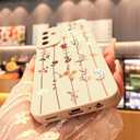 for Samsung Galaxy A13 5G/A04S Phone Case, Fashion Flower Pattern Design Girls Women Liquid Silicone Cover, Slim Shockproof and Scratch-Resistant Soft Case for Samsung A13 - White