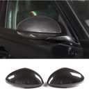 Door Side Mirror Cover Trim Caps Compatible with Alfa Romeo Giulia 2017-2024 Sideview Side Mirror Covers Decoration Accessories (Giulia-Carbon fiber pattern)