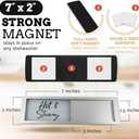 7 x Dishwasher Magnet Clean Dirty Sign Funny, Dishwasher Sign Clean Dirty Magnetic, Clean/Dirty Magnet, Down and Dirty Hot and Steamy