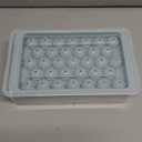 WIBIMEN Ice Cube Tray with Lid and Bin - Round Ice Trays for Freezer with Lid - Ice Cube Trays for Freezer with Ice Container (0.8"-2PACK Blue)