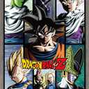 Dragon Ball Z - Grid Wall Poster, 34L" x 22.4W", Barnwood Framed Version