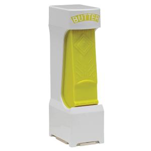 One Click Stick Butter Cutter with Stainless Steel Blade, Yellow