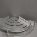 WPT Corner Shower Caddy, 2 Pack Adhesive Shower Corner Shelf, Shower Organizer Storage Wall Mounted No Drilling for Bathroom and Kitchen, Silver