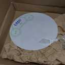 PATIKIL 15.5" Diameter Lampshade Diffuser, 2.7mm Thick Round Diffuser Sheet for Drum Lampshades, Pendants Light, DIY Light Shield, Translucent White