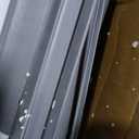 DIYHD 60X80in Grey PVC Folding Accordion Door for Interior, Includes Mounting Hardware, Handle & Latch, Close on Middle (Dark Gray)