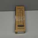Incense Holder for Sticks, Anti-Ash Flying Incense Burner with 30 Incense Sticks, Detachable Glass Ash Catcher (Wood, Brown)