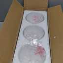 Fixture Replacement Clear Glass Shade, E26 Base with 1-5/8" Fitter, 3-Pack Cone Replacement Shades for Pendant Light, Wall Sconce, Vanity Light, Table Lamp
