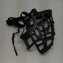 Dog Muzzle, Breathable Basket Muzzles for Small, Medium, Large and X-Large Dogs, Stop Biting, Barking and Chewing (L - Springer Spaniel, Black)