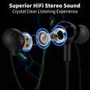USB Headphones with Microphone for Laptop, 7.5ft Magnetic Wired Earbuds Noise Isolation in-Ear Earphones with Mute Volume Control Stereo Bass for PC Desktop Dell HP Acer Laptop Meetings/Music,School