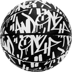 AND1 Street Ink Rubber Basketball: Official Regulation Size 7 (29.5 inches) Rubber Basketball - Deep Channel Construction Streetball, Made for Indoor Outdoor (White)