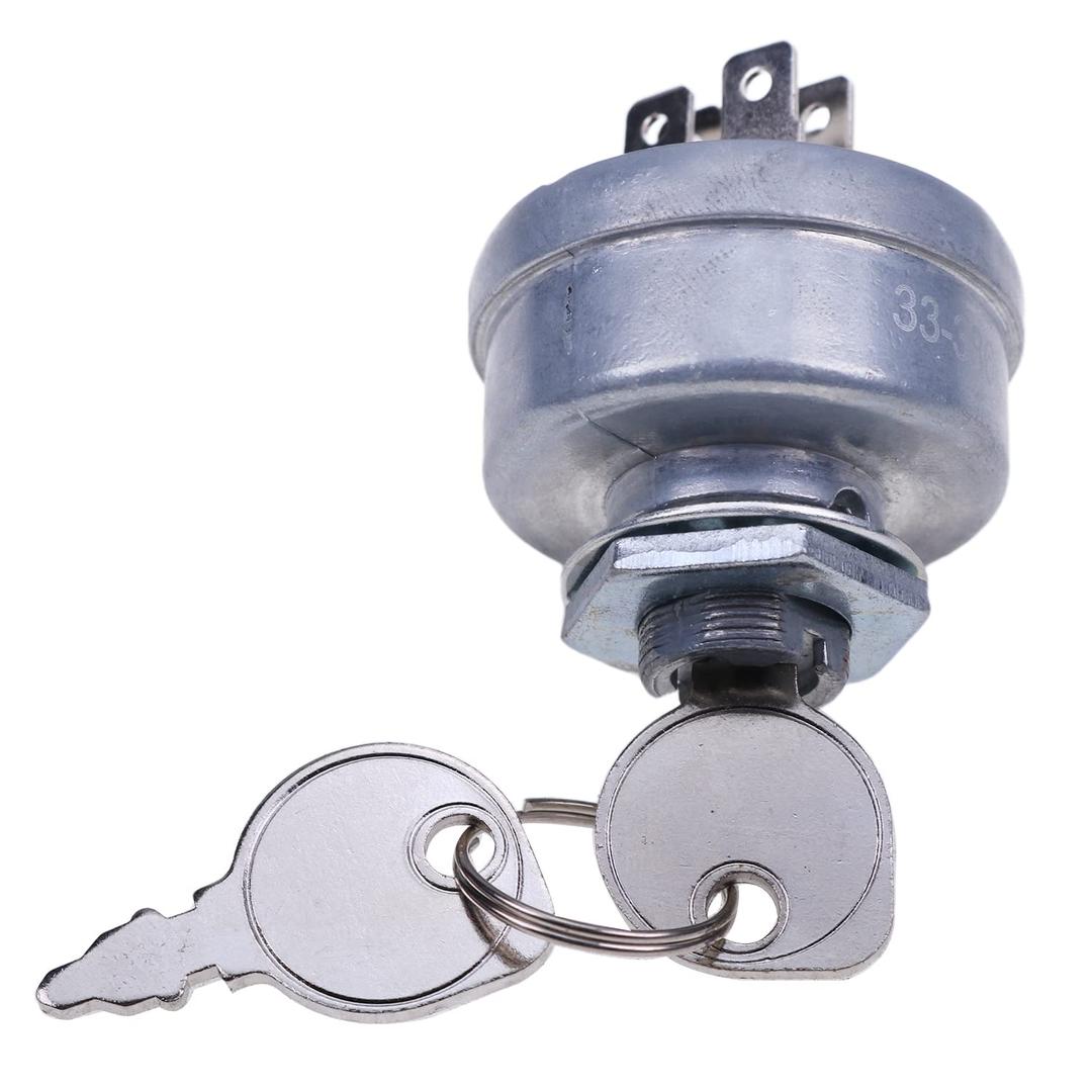 Ignition Switch AM102551 504-01312 5 Spade 3 Position Compatible with Toro SureFit Stens Oregon John Deere Exmark MTD
