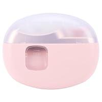 Electric Nail Clipper, 2 in 1 Electric Automatic Nail Clippers for Seniors and Adults Baby Easy Clip Nail Clippers with Polishing, Light & Storage 2 Adjustable Speeds for Nail Trimmer Pink