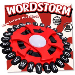 WORDSTORM 26-Letter Fast-Paced Family Word Game | 144 Challenge Categories | Party Game for Adults, Teens & Kids