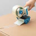 WILLBOND 4 Pack 3 Inch Wide Tape Gun Lightweight Packing Heavy Duty Tape Dispenser Gun for Moving Shipping Box Carton Seal Packing Shipping Dispenser, Red and Blue