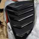 2Pcs Gloss Black Rear Side Window Louvers Shutter Cover Air Vent Louvers Scoop Cover Blinds Compatible for CRV 2022 2021 2019 2018 2017 Accessories