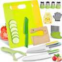 Stocking Stuffers for Kids: Pack of 15 Montessori Toys for Age 3-12 Year Old - Children Safe Toddler Kitchen Set Kids Knife Set for Real Cooking - Christmas Easter Birthday Gifts for Boys Girls