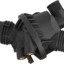 MITZONE Engine Coolant Thermostat Assembly Compatible with 2011-2012 BMW X3 xDrive35i 2013-2017 X3 2015-2018 X4 Replace 11537586784