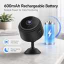 ELEFOCUS Hidden Camera, 2K Mini Spy Camera Wireless for Home Security, Camaras Espias Ocultas, Secret WiFi Camera for Pet/Baby, Small Indoor Nanny Cam with Night Vision & Motion Detection
