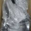 Folding Walkers for Seniors with 2 Skis and 5" Wheels, Lightweight Adult Rolling Walker, Supports Up to 350 Pounds, Adjustable Height, Aluminum Standard Walker, Silver