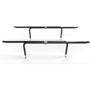 Bed Slats Center Support System | Adjustable Length & Height Tubular Steel with 4 Legs | Fits Full, Queen, King & California King Bed Frames